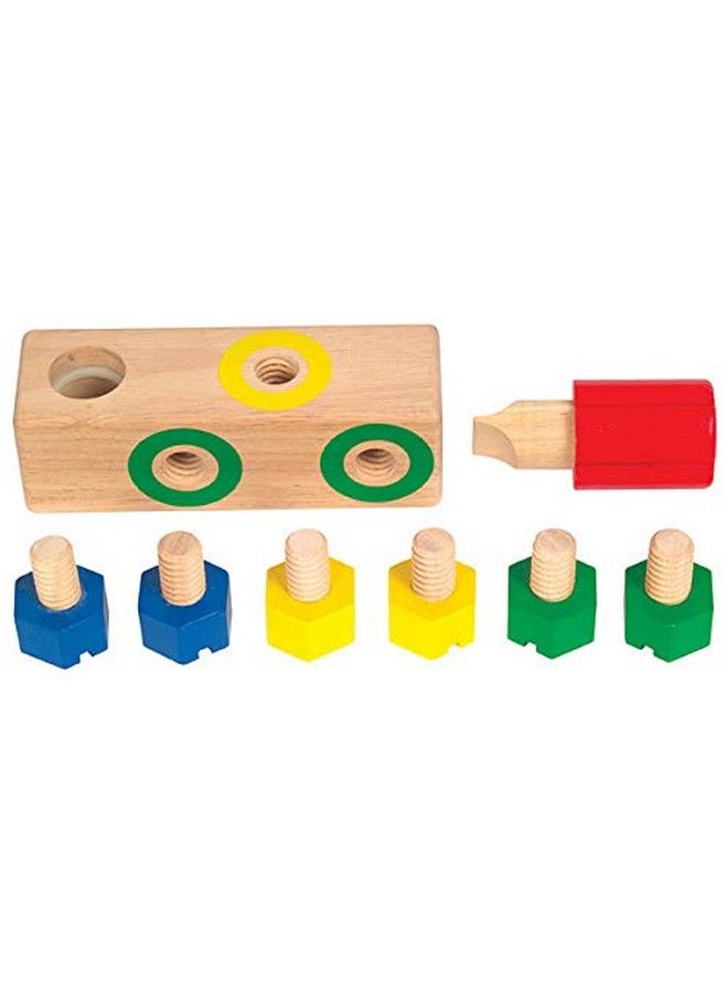 Screw Block Kids Multicolor Matching Game Classic Toddler Memory And Sensory Skills Development Toy
