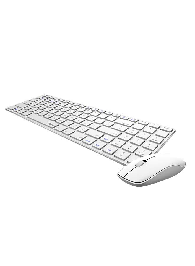 Combo Keyboard And Mouse Multi-mode Ultra Slim White