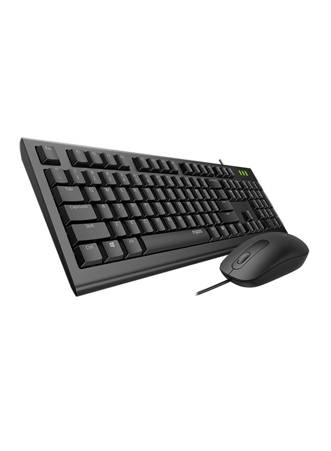 X120 Pro Wired Keyboard And Mouse Black