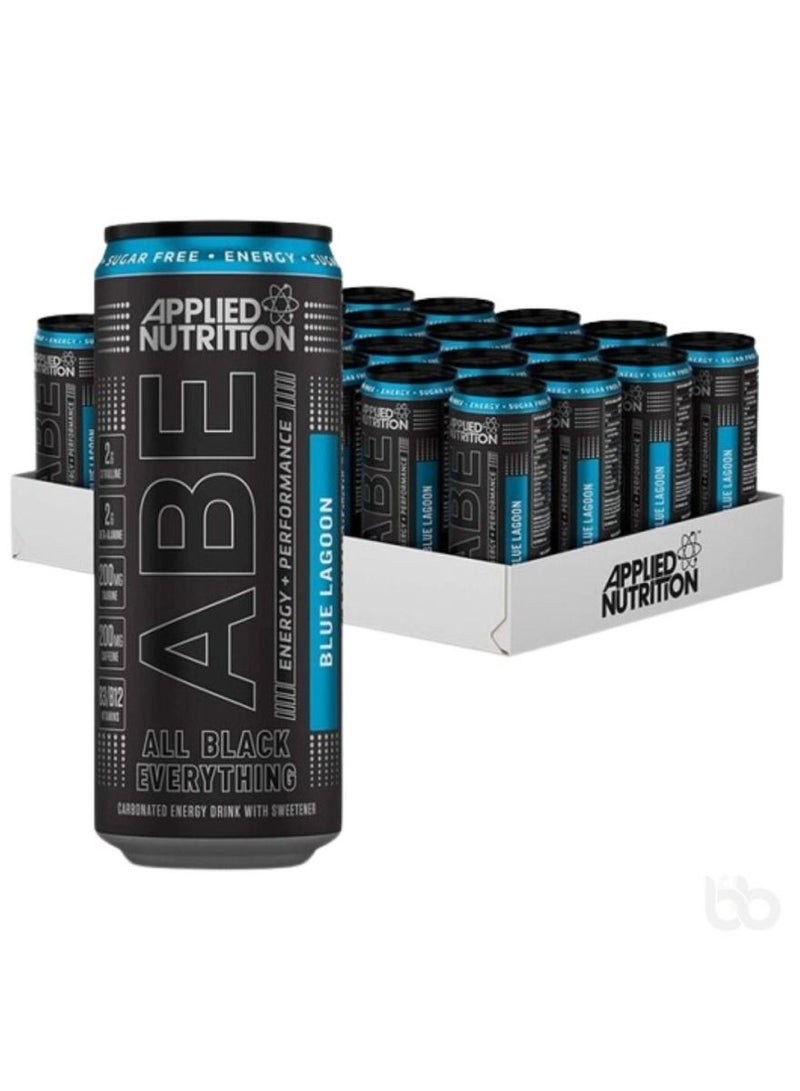 ABE Energy Drinks, Blue Lagoon, 330ml, Pack of 24