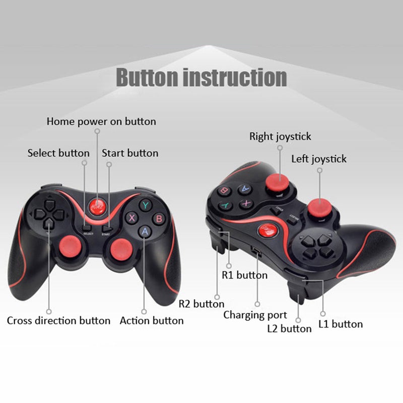 Wireless BT Gamepad Joystick With Bracket