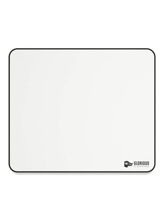 Glorious Large Gaming Mouse Pad for Desk - Rubber Base Computer Mouse Mat - Durable Mouse Mat - Cloth Mousepad with Stitched Edges - White Cloth Mousepad | 11
