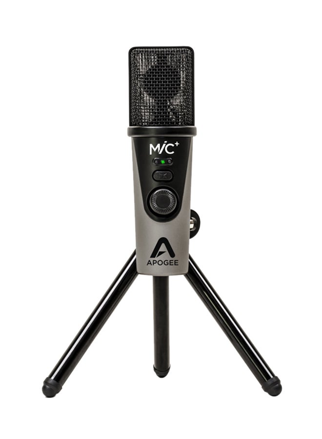 MiC Plus - USB Microphone for iPad, iPhone, Mac and PC MICPLUS Silver/Black