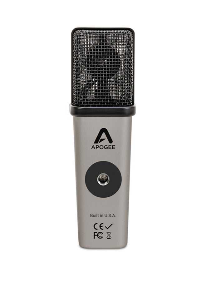 MiC Plus - USB Microphone for iPad, iPhone, Mac and PC MICPLUS Silver/Black