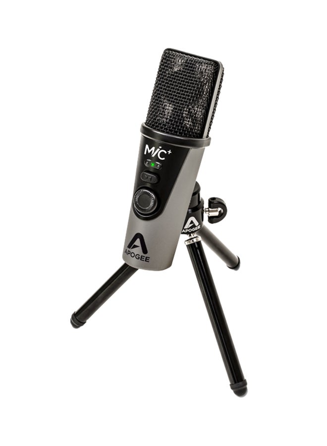 MiC Plus - USB Microphone for iPad, iPhone, Mac and PC MICPLUS Silver/Black