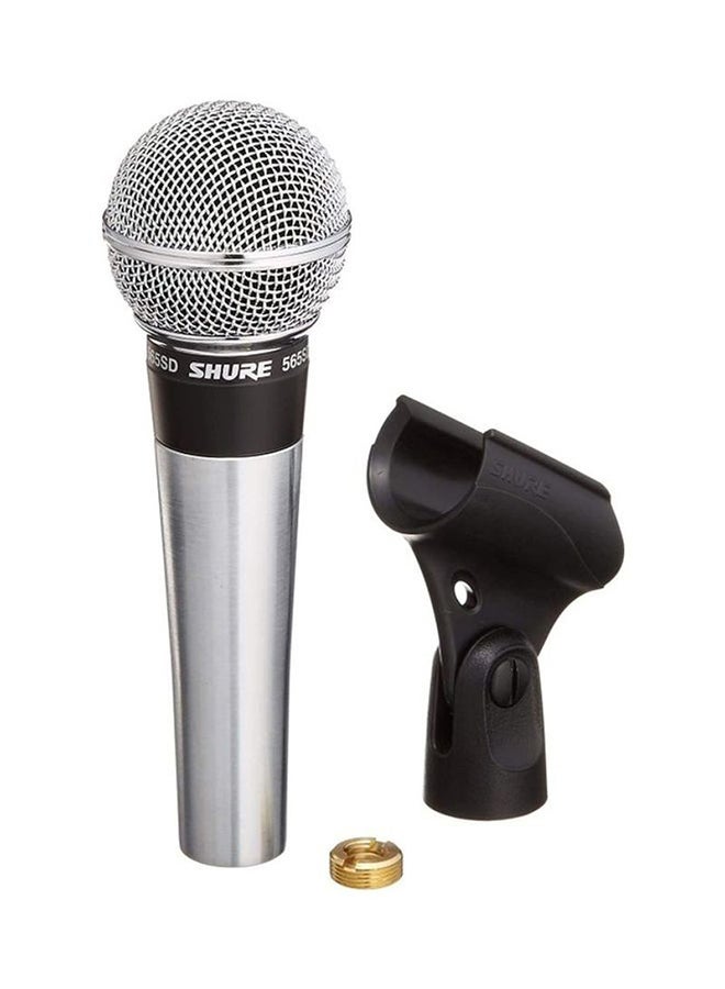 Classic Vocal Microphone Cardioid Pickup Pattern Studio Ready Pop Filter For Live Singing & Performance 565SD-LC Silver