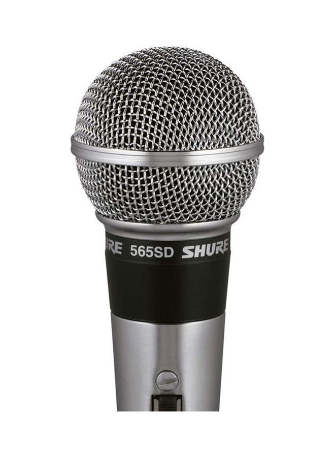 Classic Vocal Microphone Cardioid Pickup Pattern Studio Ready Pop Filter For Live Singing & Performance 565SD-LC Silver