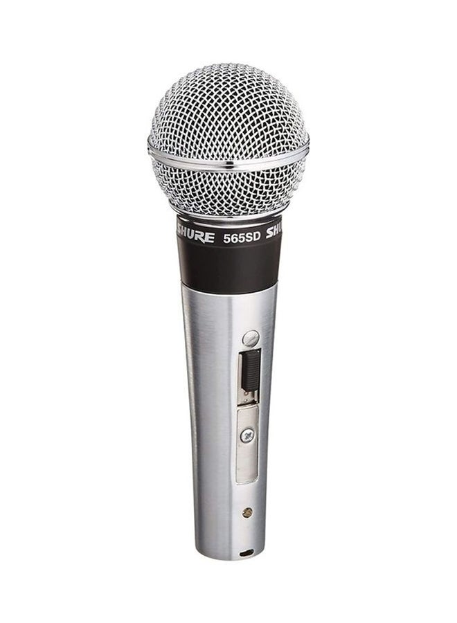 Classic Vocal Microphone Cardioid Pickup Pattern Studio Ready Pop Filter For Live Singing & Performance 565SD-LC Silver