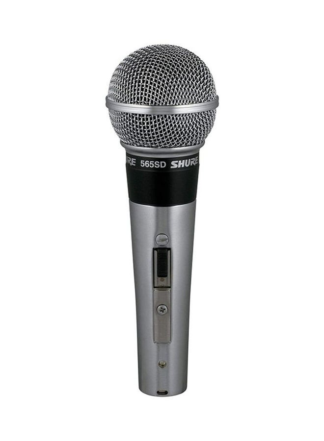 Classic Vocal Microphone Cardioid Pickup Pattern Studio Ready Pop Filter For Live Singing & Performance 565SD-LC Silver