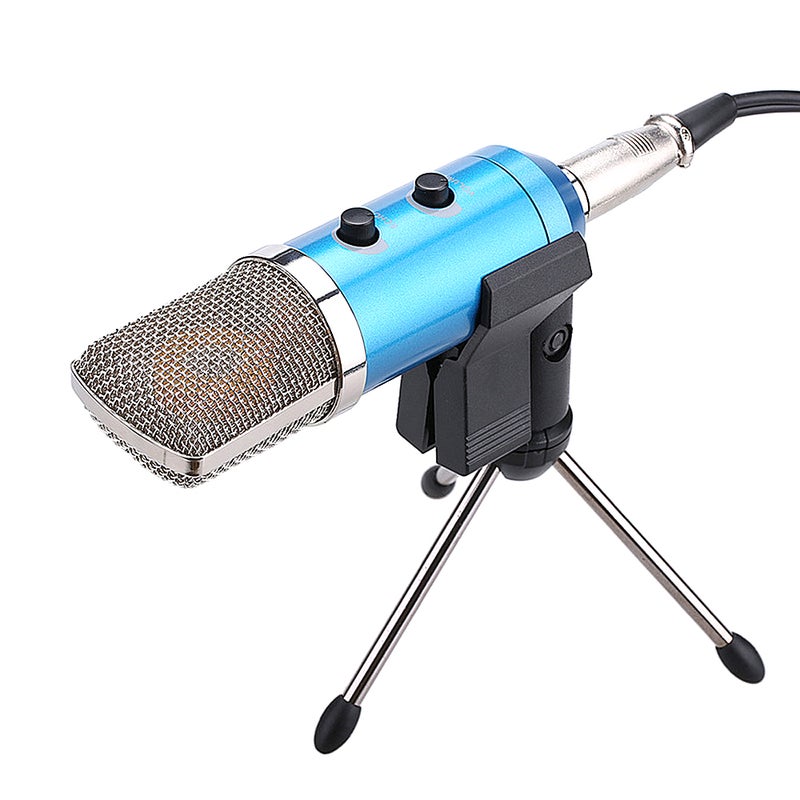 Professional Studio Microphone USB Condenser with Cardioid Studio Recording Mic Blue