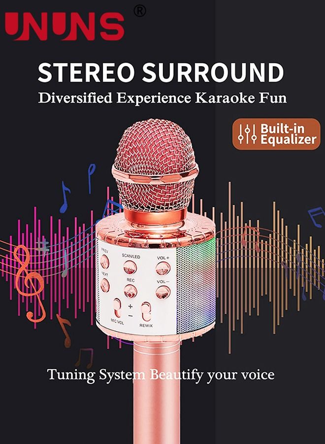 Wireless Bluetooth Microphone,Portable Handheld Mic Speaker For All Smartphones,Gifts For Girls Kids Adults All Age