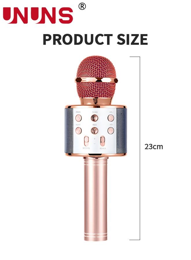Wireless Bluetooth Microphone,Portable Handheld Mic Speaker For All Smartphones,Gifts For Girls Kids Adults All Age