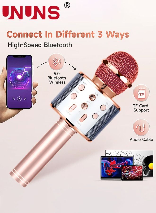 Wireless Bluetooth Microphone,Portable Handheld Mic Speaker For All Smartphones,Gifts For Girls Kids Adults All Age