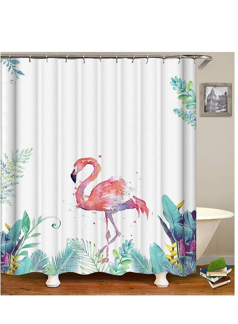 Multifunctional Decorations Shower Curtain Waterproof Bathroom Shower Curtain with 12 Hook Durable Waterproof Bath Curtain 180*180cm