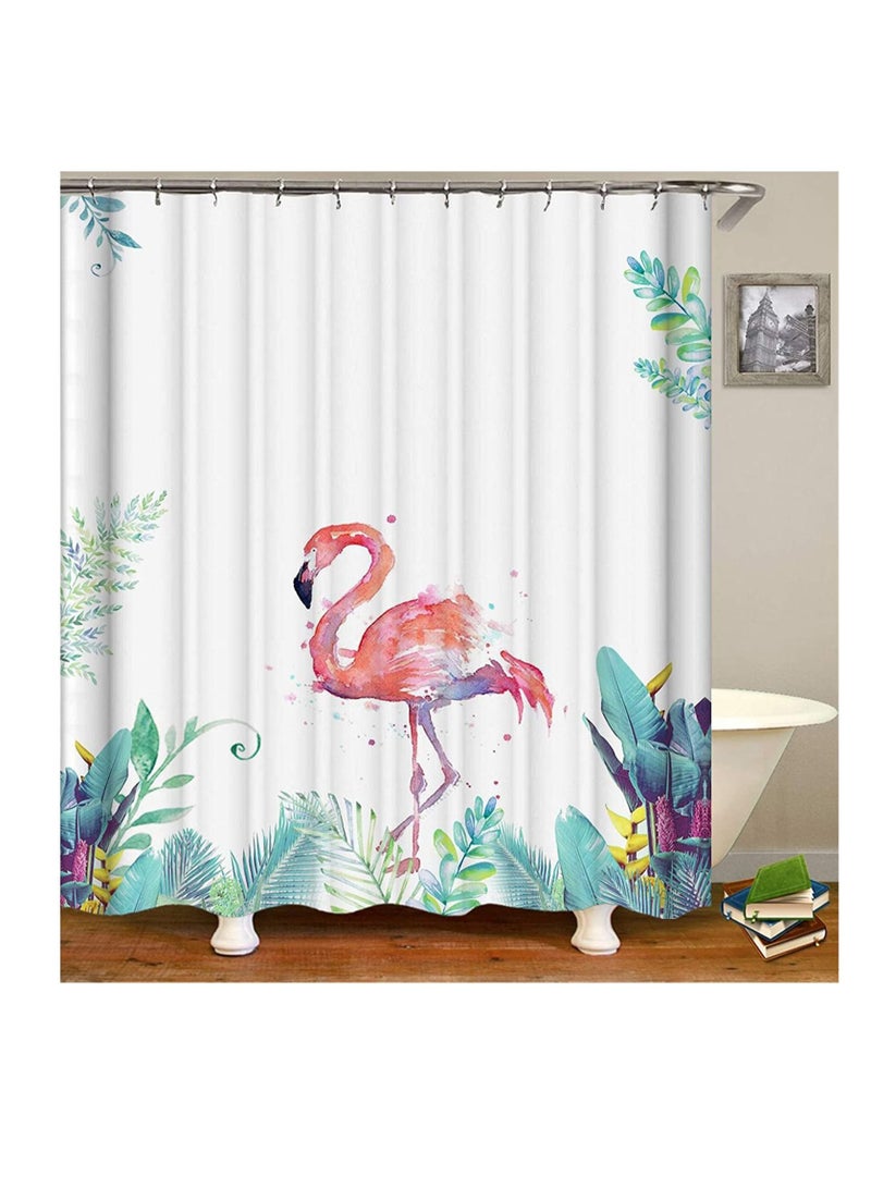 Shower Curtains, Multifunctional Decorations Shower Curtain Waterproof Bathroom Shower Curtain with 12 Hook , Durable Waterproof Bath Curtain