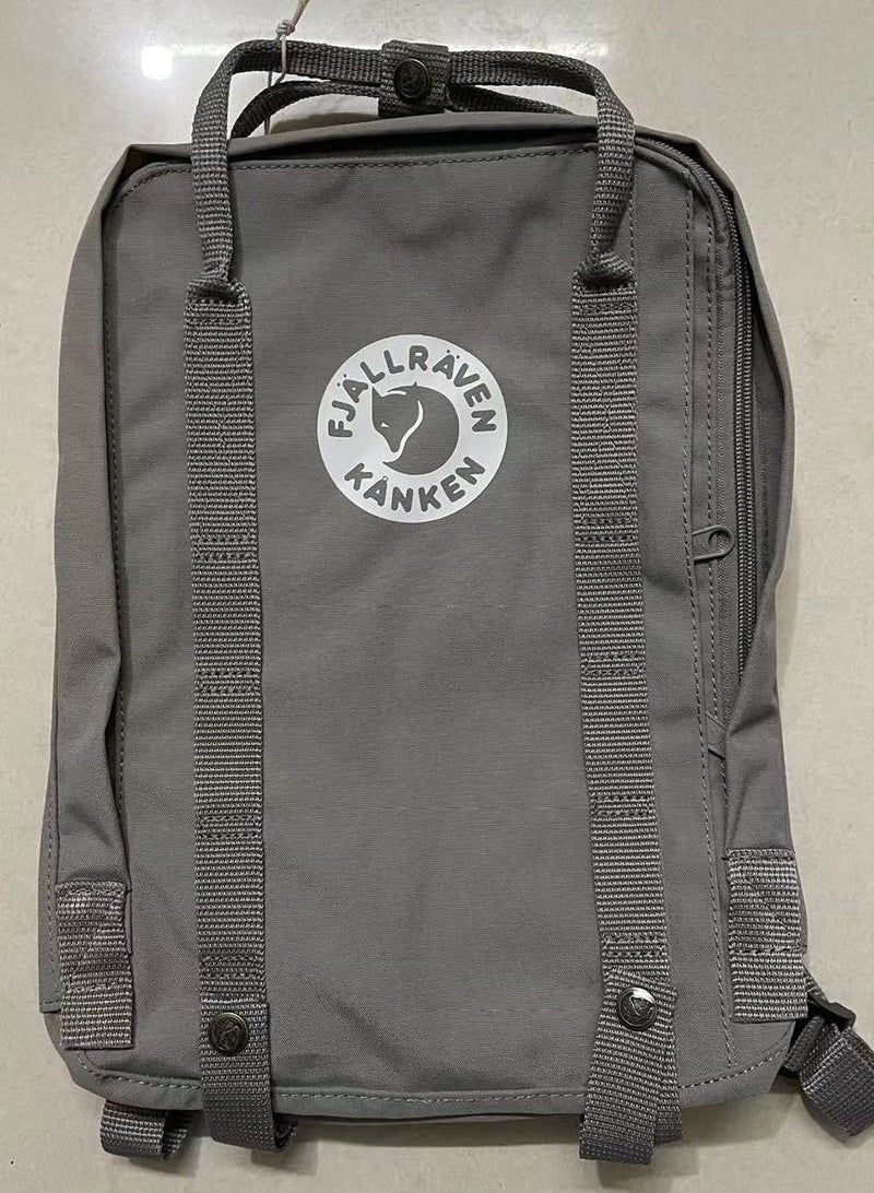 Classic Casual Backpack School Bag Mist Grey