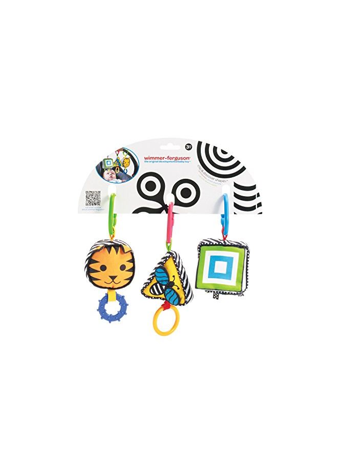 3-Piece Clip And Discover Shapes Stroller Toy 210490