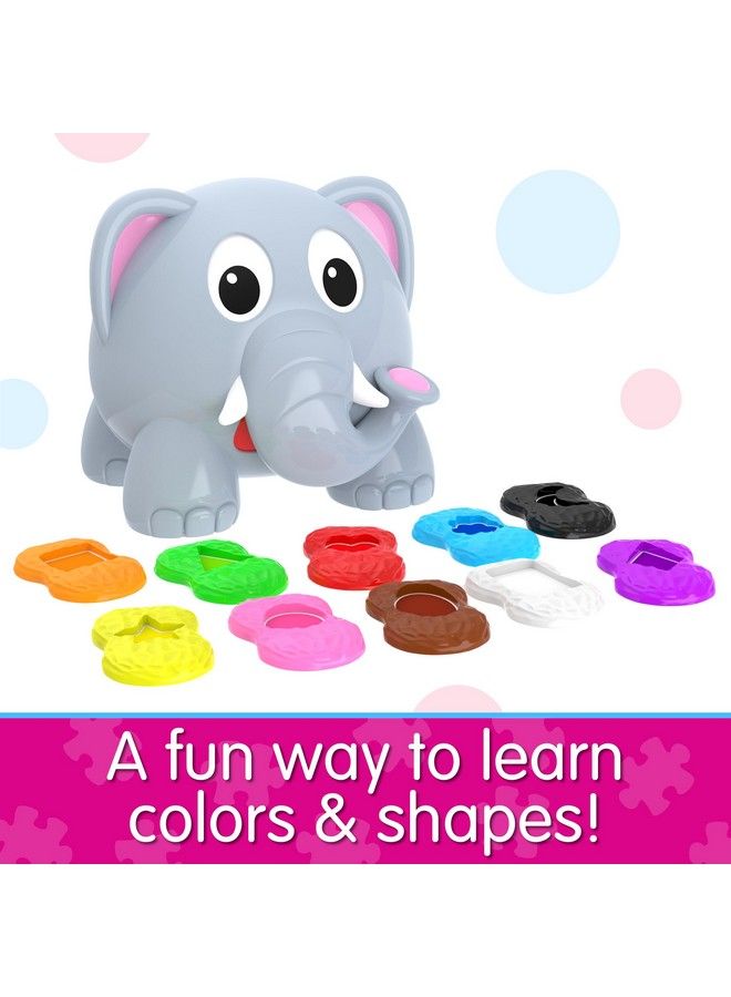 : Learn With Me Shapes Elephant Color & Shapes Teaching First Learning Toys For Toddlers Gifts For Boys & Girls Ages 2 Years And Up Preschool Learning Toy