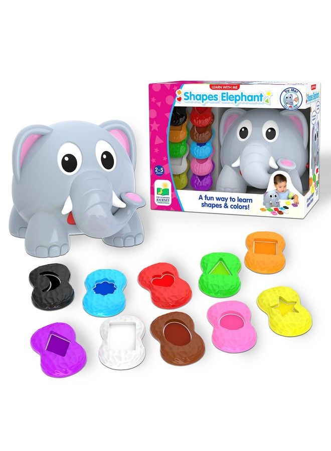 : Learn With Me Shapes Elephant Color & Shapes Teaching First Learning Toys For Toddlers Gifts For Boys & Girls Ages 2 Years And Up Preschool Learning Toy