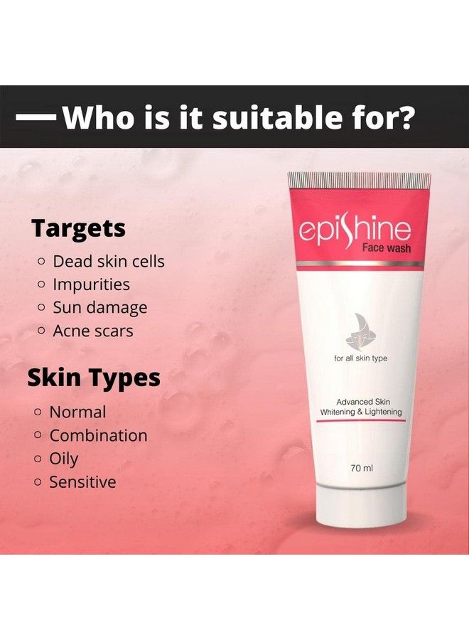 Advanced Skin Whitening And Brightening Face Wash (70Ml) : Pack Of 2