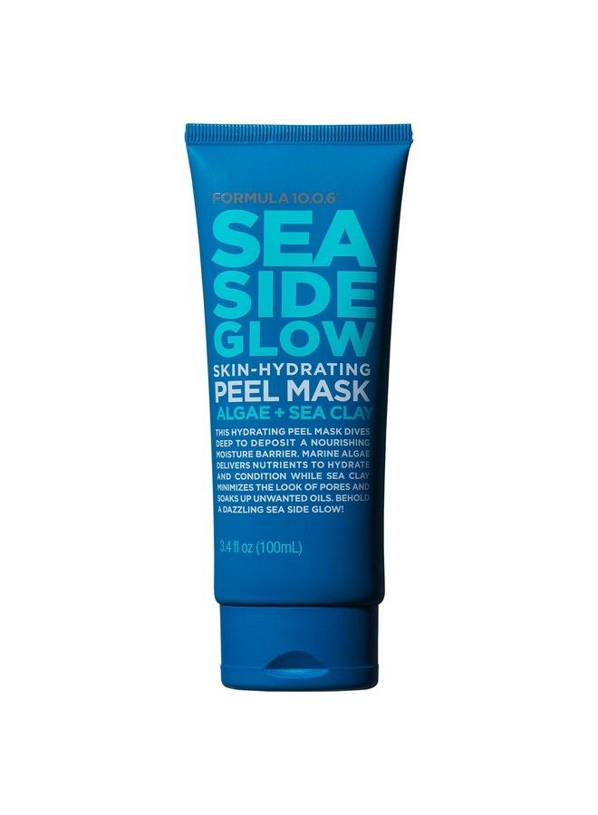 Sea Side Glow Skin Hydrating Peel Mask Peel Off Mask Conditions & Clears Clogged Pores Vegan Parabenfree Sulfatefree & Crueltyfree 3.4 Fl Oz