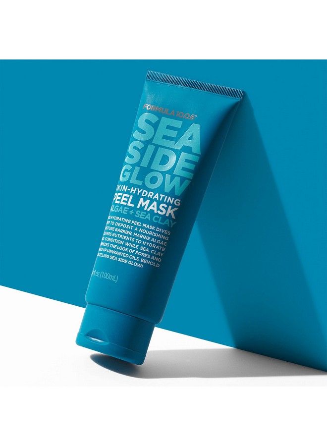 Sea Side Glow Skin Hydrating Peel Mask Peel Off Mask Conditions & Clears Clogged Pores Vegan Parabenfree Sulfatefree & Crueltyfree 3.4 Fl Oz