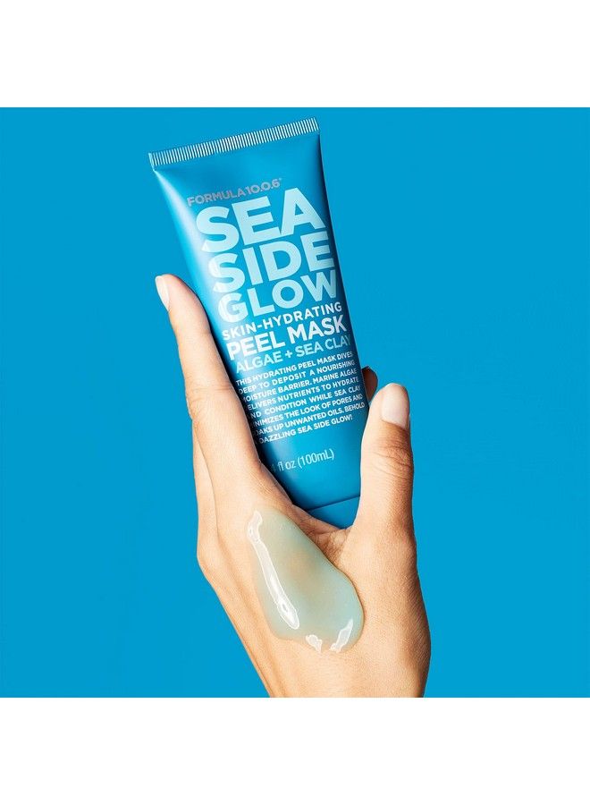 Sea Side Glow Skin Hydrating Peel Mask Peel Off Mask Conditions & Clears Clogged Pores Vegan Parabenfree Sulfatefree & Crueltyfree 3.4 Fl Oz
