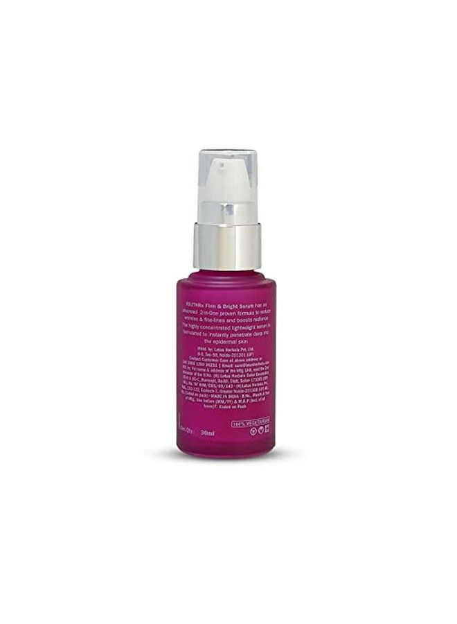 Youthrx Firm & Bright Face Serum ; Bakuchiol Retinol & Vitamin C ; Anti Ageing & Brightening ; 30Ml