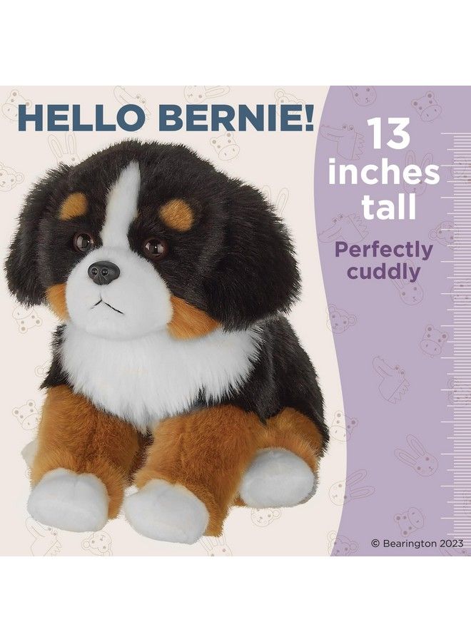 Bearington Bernie Plush Bernese Mountain Dog Stuffed Animal 13 Inch