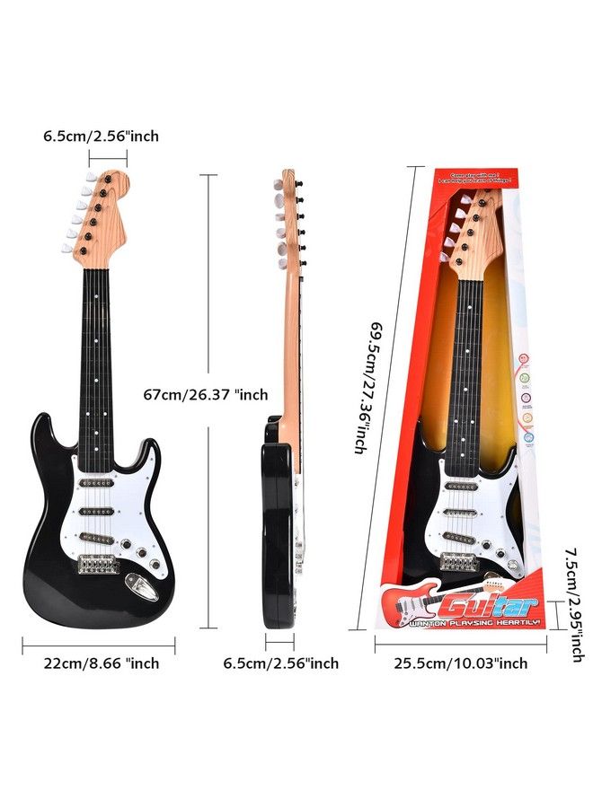 26 Inch Guitar Toy For Kidsportable Electronic Guitar Musical Instrument Toy Birthday Gifts For Beginner Children Toddler Boys Girls