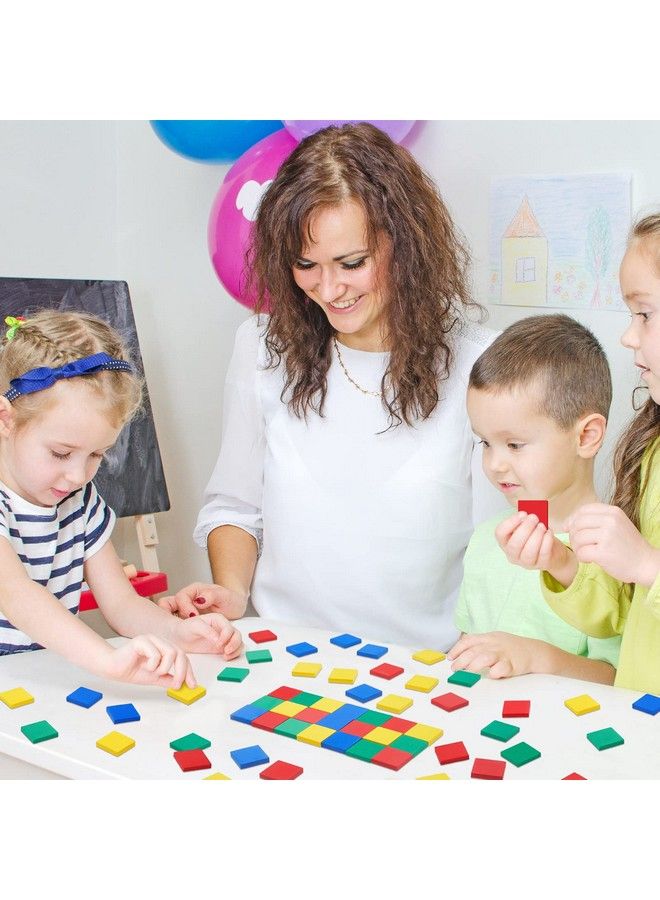 800 Pcs Foam Square Counters Color Tiles Square Color Tiles Math Counters Manipulatives Color Sorting Sorting Toy Counting Learning Classroom Crafts Bingo For Kids With Storage Box