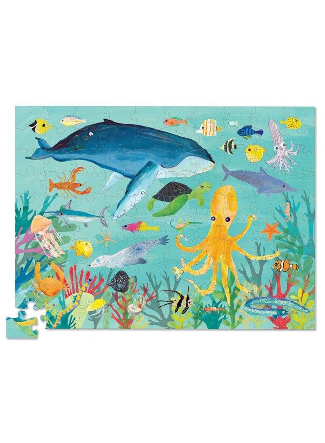 Thirtysix Ocean Animals 100 Piece Jigsaw Puzzle In Canister Includes Educational Animal Finder Sheet For Ages 5 Years And Up 1 Ea