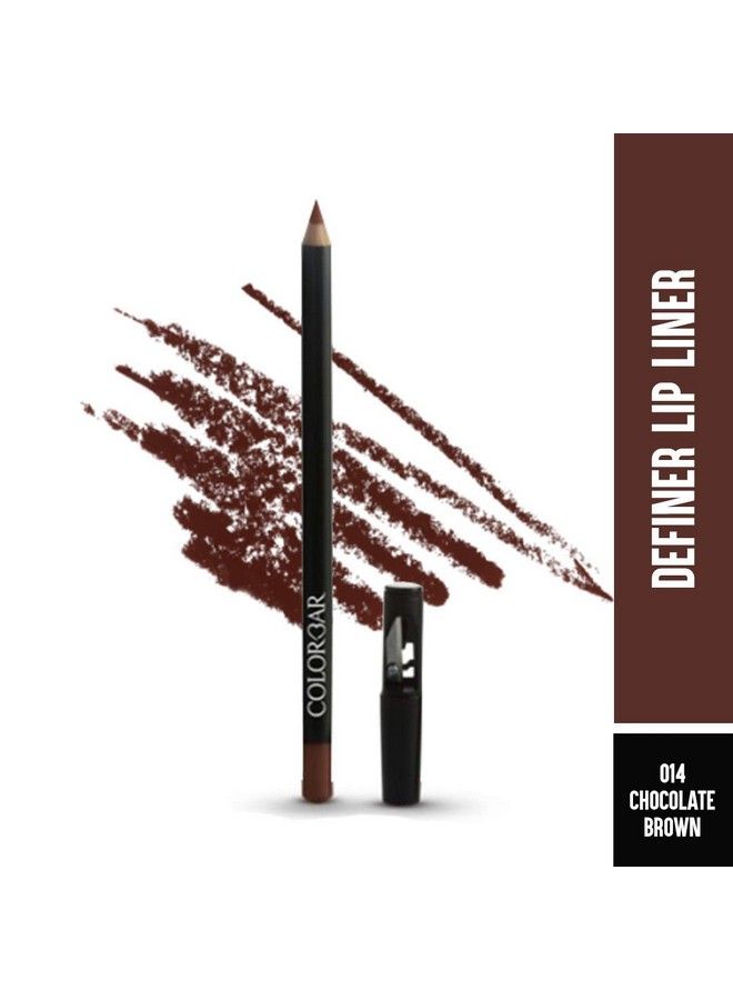 Definer Lip Liner Opaque Finish Chocolate Brown 014 1.45G