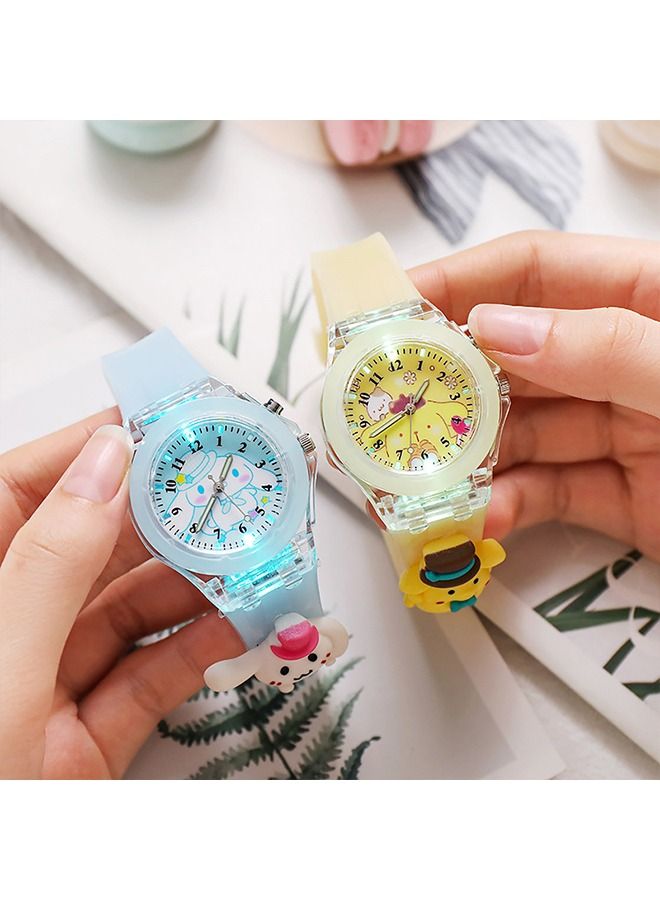 4 Pcs Kids Watches, 3D Lovely Cartoon Digital Sport Watch Silicone Wristwatches Best Gift for 3-11 Year Old Girls Boys，Time Teaching Easy to Read Time Clearly at Night