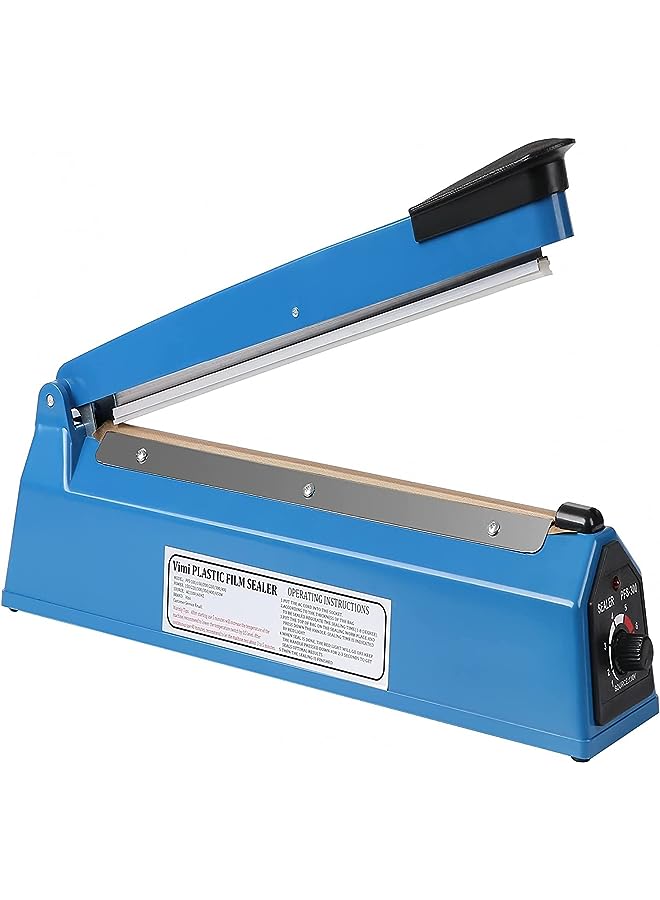 Heat Sealer Manual Bags Sealer Heat Sealing Machine 8 Inch Impulse Sealer Machine For Plastic Bags Pe Pp Bags With Extra Replace Element Grip