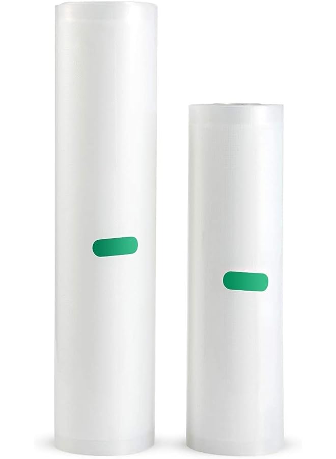 Food Vacuum Sealer Roll Pack Of 2 (20Cm & 28Cm Roll)- Bpa Free - Vacuum Storage Bag - Pe Membranes Preserves Food, Keep Fresh, Freeze And Safe - Food Saver Roll