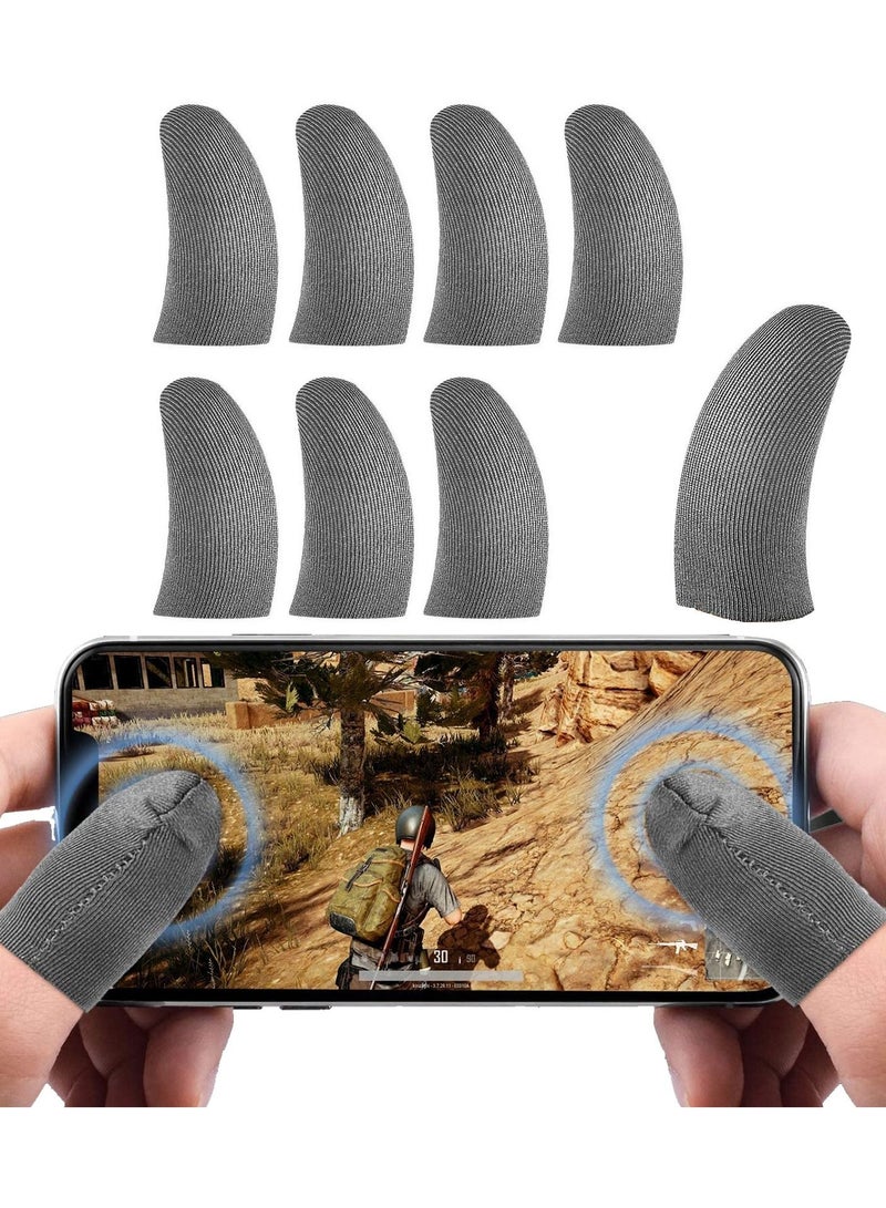 Finger Sleeves for Gaming 8Pcs Highly Sensitive Anti-Sweat Breathable Finger Covers