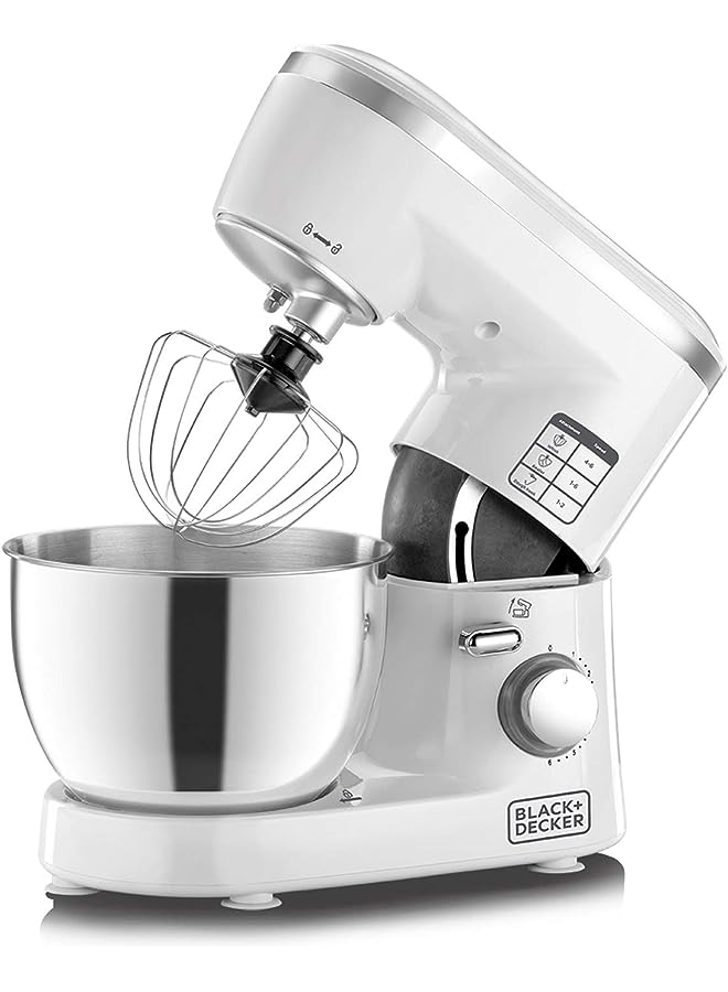 Kitchen Stand Mixer Machine, 1000W Power, 4L Large Capacity, Stainless Steel Bowl, 6 Speed Settings For Perfect Baking Results, Easy Mixing & Kneading,