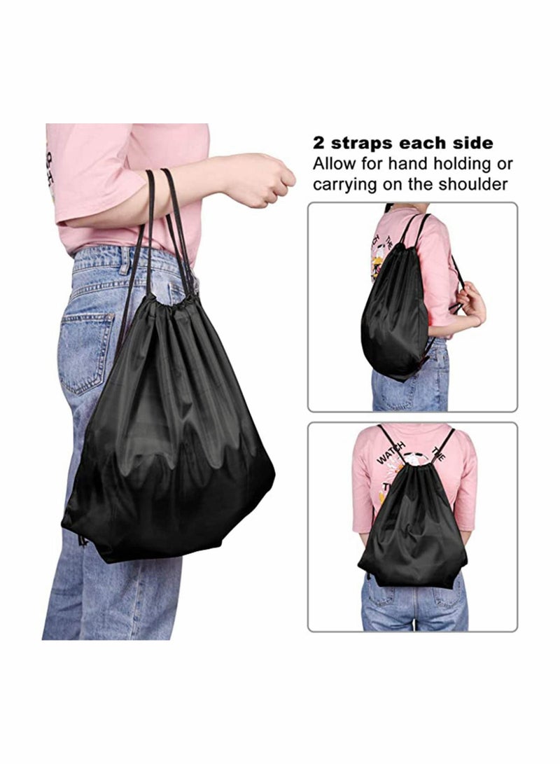 2 Pack Drawstring Backpack Bags String Backpack Bulk Tote Sack Cinch Bag Sport Bags, for School Gym Traveling Yoga Beach Storage Gift