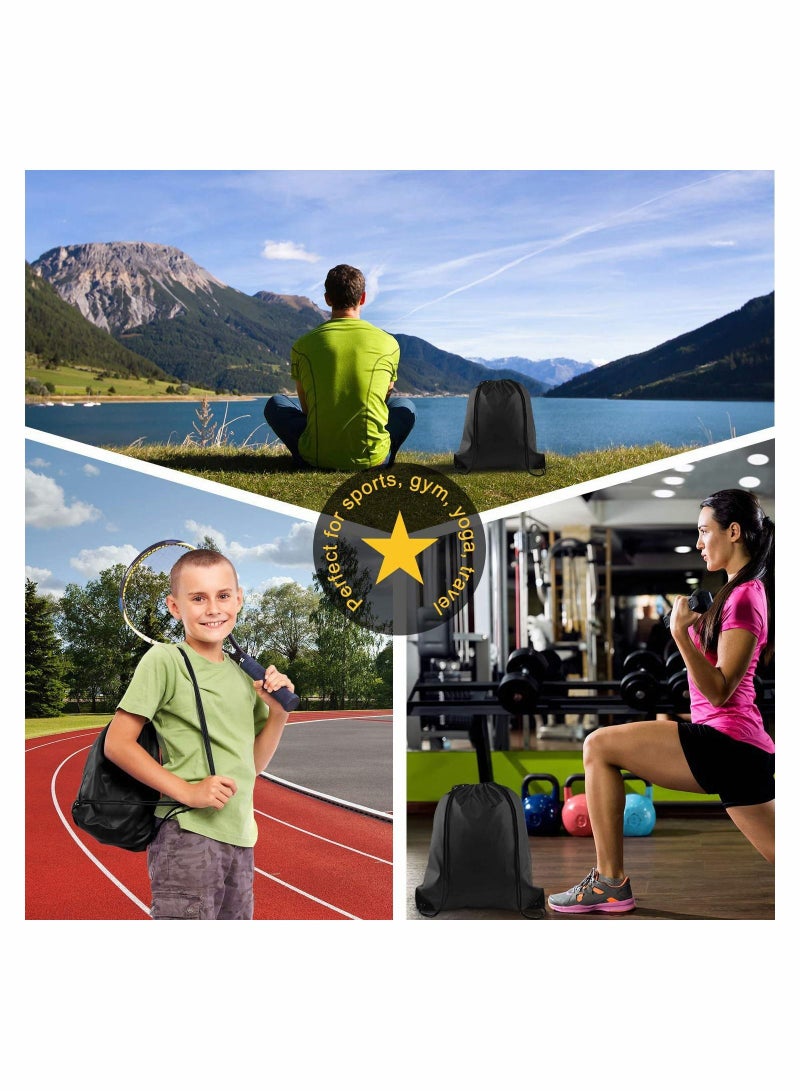 2 Pack Drawstring Backpack Bags String Backpack Bulk Tote Sack Cinch Bag Sport Bags, for School Gym Traveling Yoga Beach Storage Gift