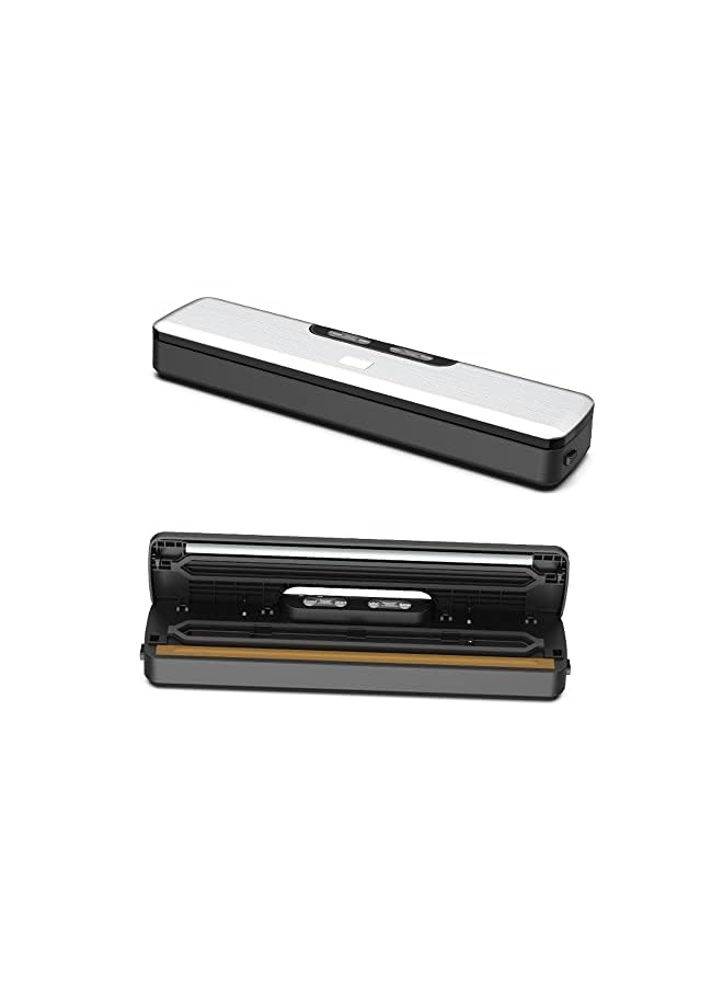 Vacuum Sealer Machine - Food Vacuum Sealer Automatic Air Sealing System For Food Storage Dry And Moist Food Modes Compact Design 12.6 Inch With 5Pcs Seal Bags Starter Kit