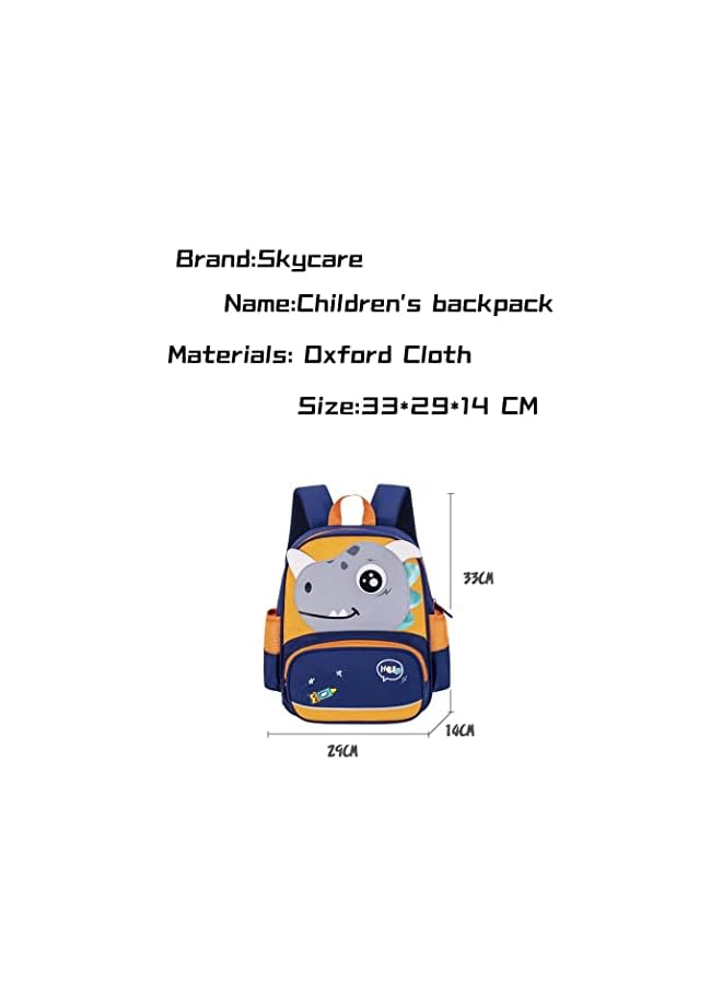 Waterproof Preschool Backpack, 3D Cute Cartoon Animal Schoolbag For Kids, Lunch Box Carry Bag For 4-8 Years Boys Girls