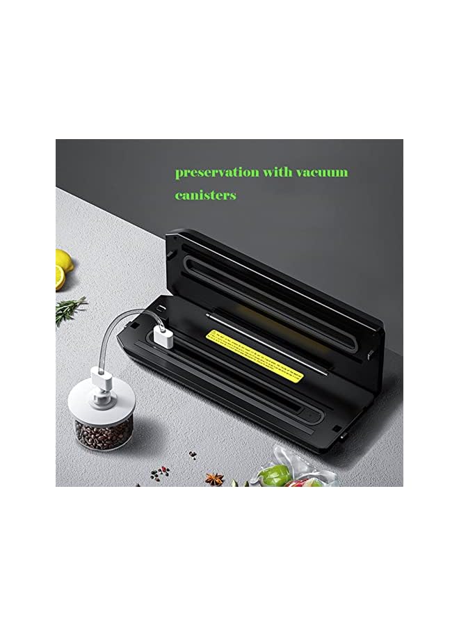 Sealer Machine, 5 In 1 Automatic Vacuum Sealing Machine With 10 Free Sealing Bags, Dry & Moist Modes, Easy To Clean, For Meat Or Wet Food In Home Kitchen,Compact Portable Design
