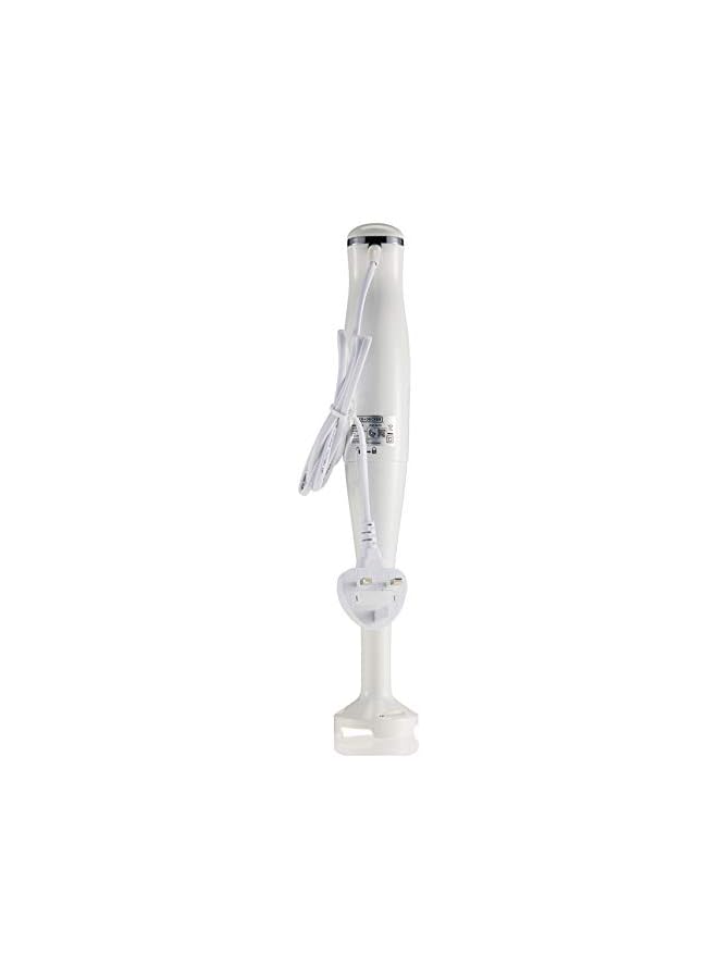 300W 2 Speed Stick Hand Blender With Calibrated Beaker , White