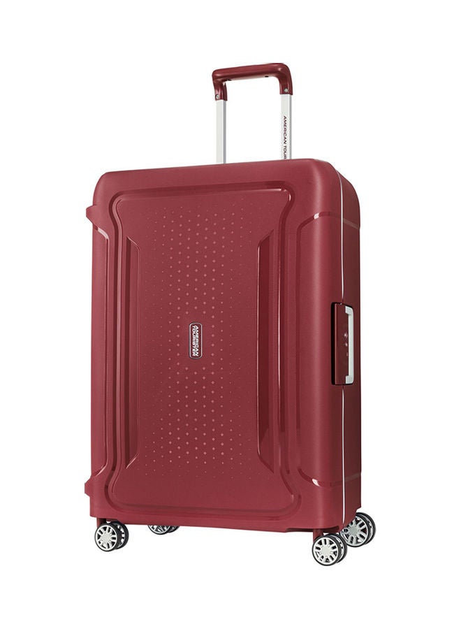 Tribus Spinner Medium Check in Luggage Trolley Red