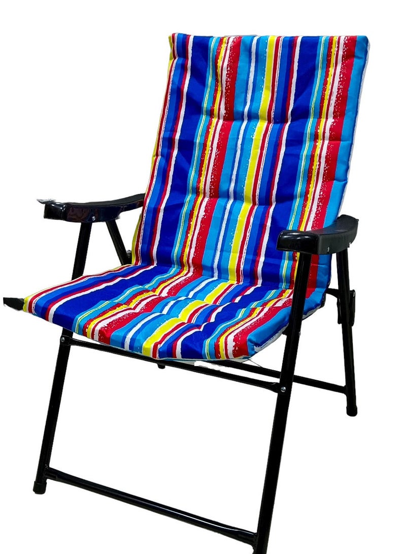 Foldable Camping Chair with Cusion/Beach Chair/Garden Chair/Fishing Chair/Picnic Chair