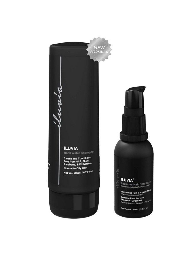 Professional Hard Water Shampoo 200G And Intensive Hair Care Liquid 50Ml (Smoothen Detangle Adds Shine Tames Frizz)