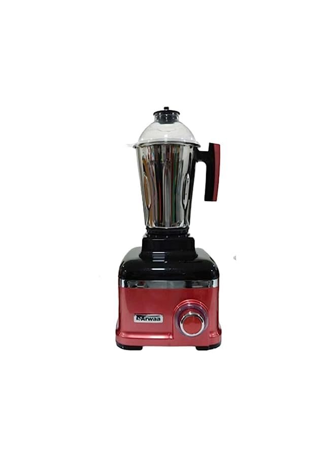 Professional Pro 750W Red Rose With Coating Body,3-In-1 Mixer Grinder With Ss Jars & Blades – 3 Speed, Copper Winding Motor Dry & Wet Fine Grinding Mixing Juicing – 2 Year Warranty (Made In Uae)