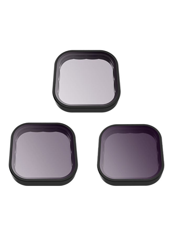 3-in-1 Lens Filter Set Accessory Replacement for GoPro Hero 9 Black