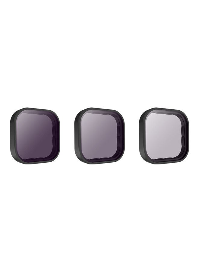 3-in-1 Lens Filter Set Accessory Replacement for GoPro Hero 9 Black